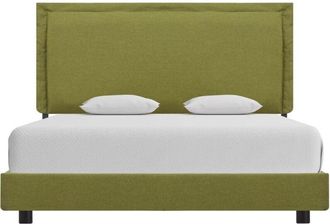 vidaXL Bed Frame without Mattress Green Fabric 135x190 cm Double Vidaxl