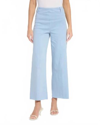 Lyss&eacute; Erin Hi Waist Wide Leg Jean In Antique Wash Chalk Blue