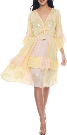 Ranee’s Bell Sleeve Minidress in Yellow at Nordstrom Rack