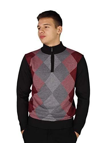 Pull Homme Pierre Cardin - Col V Fantaisie, Tricot Doux, Coupe Régulière - 12