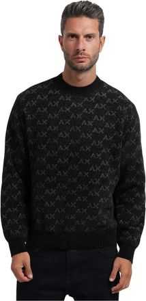 A|X Armani Exchange Maglione girocollo - - Knitwear - Uomo - Nero - XL