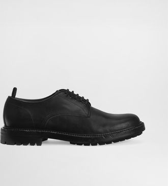 Dolce & Gabbana Calfskin Derby Shoes - Man Lace-ups Black 42.5