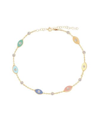 Gabi Rielle Love is Declared 14K Over Silver Clover Ankle Bracelet