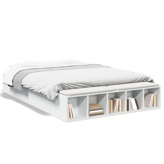 Berkfield Home Bed Frame without Mattress White 150x200 cm King Size