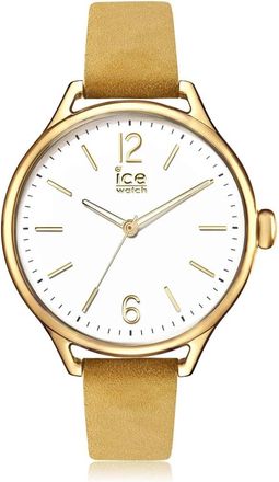 Ice Watch Ice Time - Heren - Horloges - Geel - ONE Size - Leer - Accessoires