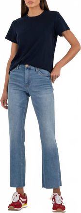 Kut from the Kloth Remington Scoop Neck Top In Navy