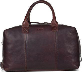 Howard London Lennon Weekend Bag - Heren - Weekendtassen - Bruin - ONE Size - Leer - Tassen