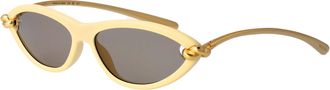 Bottega Veneta BV1390S Gold Injected Sunglasses - Gold