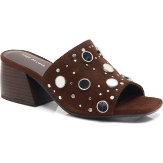 Free People Mirage Block Heel Sandal in Espresso Suede at Nordstrom Rack, Size 8.5