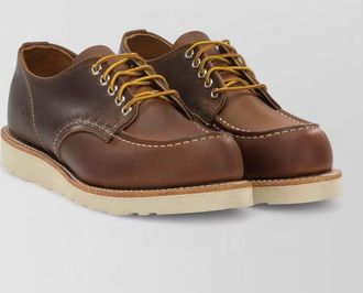 Red Wing Shoes lace up moc toe oxford loafers