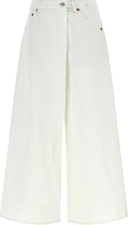 R13 Nico Wrap Jeans - Dames - Loose Fit Jeans - Wit - W27 - Katoen - Jeans