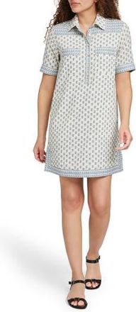 Faherty Rae Linen Blend Mini Shirtdress in White Lotus at Nordstrom Rack, Size Xx-Small