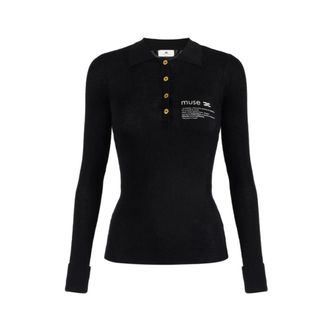 Elisabetta Franchi Donna, Maglie, Nero, L, new