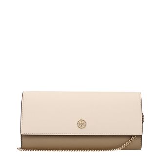 Tory Burch Tory Burch Emerson Pochette Damens Leder Beige/Mandel