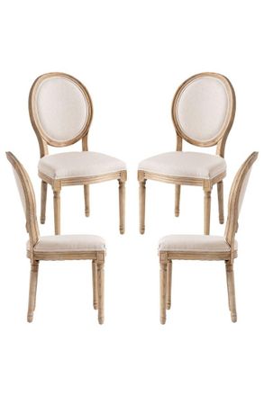 Regalos Miguel Packs Sillas Comedor - Pack 4 Sillas Palace - Crema