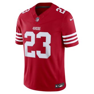 Nike Christian McCaffrey San Francisco 49ers Nike Mens Dri-FIT NFL Stitched Limited Jersey in Red | 37NMSALH9BF-YFY
