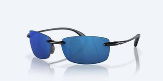 Costa Unisex Ballast Polarized Sunglasses In Black Frame Blue Mirror