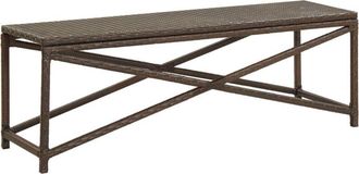 vidaXL Panchina da Giardino 120 cm in Polyrattan Marrone - Vidaxl