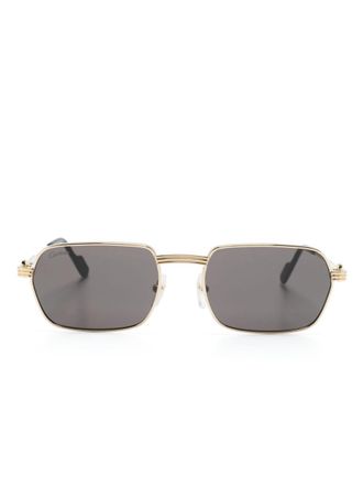 Cartier rectangle-frame sunglasses - Gold