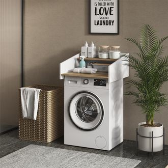 Vicco Estanter&iacute;a Superior Viktor, Roble Artesanal/blanco, 65.6 X 30 Cm, Vicco