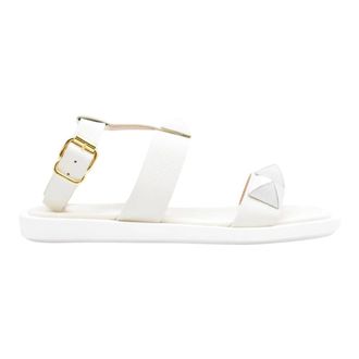 Janet & Janet Flat Sandals, female, White, Size: 10 US Flat shoes