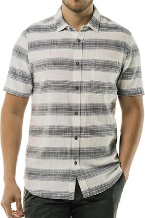 Jeremiah Mens Douglas Short Sleeve Twill Stripe Shirt