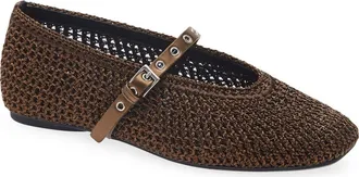 Rag & Bone Spire Mary Jane in Cocoa Lurex at Nordstrom, Size 38.5