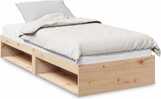 vidaXL Div&aacute;n Con Colch&oacute;n 100x200 Cm Madera Maciza De Pino Vidaxl