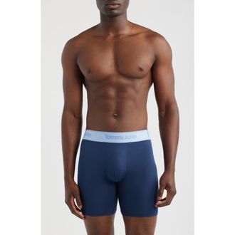 Tommy John 3-Pack Second Skin 6-Inch Stretch Modal Boxer Briefs in Dress Blues Dress Blues at Nordstrom, Size X-Large