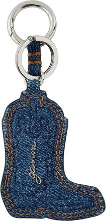 Ganni Western Boot Denim Keyring - Navy - One Size