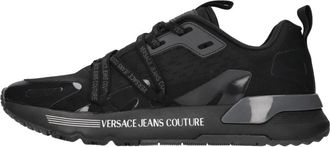 Versace Jeans Couture Dynamic Sneaker - Heren - Sneakers - Zwart - 40 EU - Leer - Schoenen