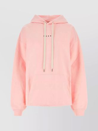 Marni cotton logo print hoodie