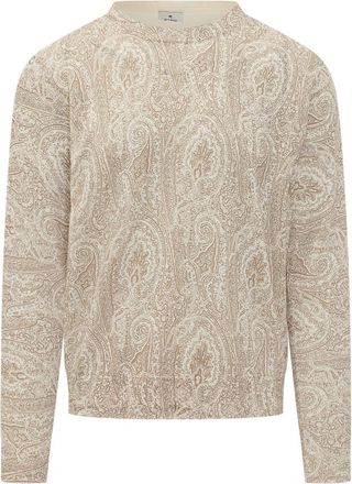 Etro Beige Paisley Sweaters