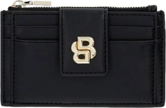 HUGO BOSS B Icon Card Holder 50552234 - Dames - Portefeuilles - Zwart - ONE Size - Leer - Accessoires