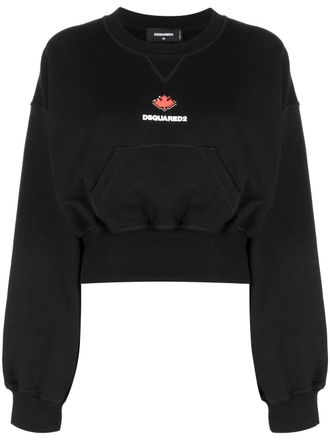 Dsquared2 logo-print sweatshirt - Zwart
