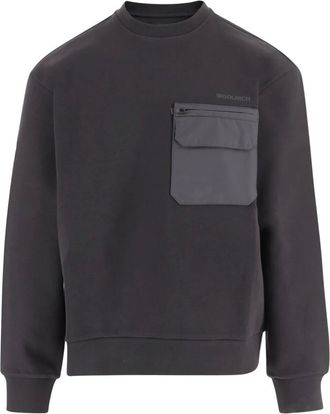 Woolrich Hombre, Sudaderas, Gris, Talla: M