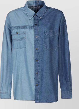 E.L.V. Denim contrast denim shirt