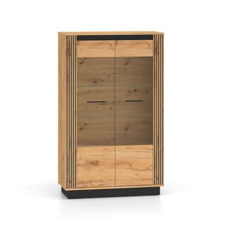 Petits Meubles Vajillero 2 puertas y negro fachada de mdf madera