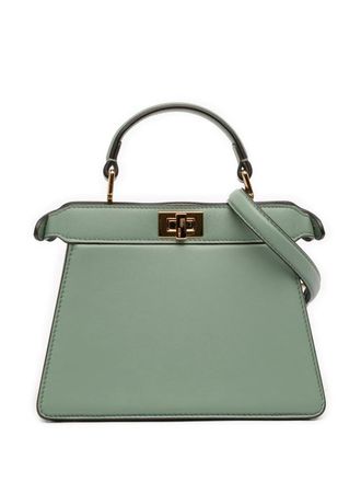 Fendi 2010-2025 Petite Peekaboo ISeeU leren tas - Groen