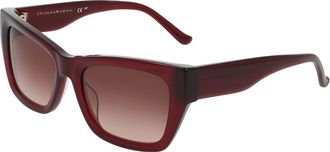 DKNY DO519S 605 Womens Sunglasses Burgundy Size 55