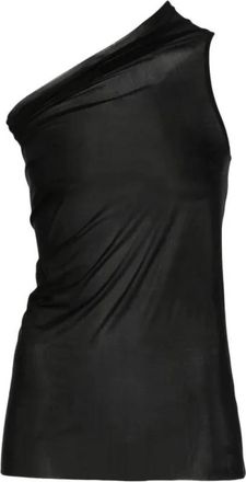Rick Owens Athena T-shirt - Dames - Tops zonder mouwen - Zwart - S - Wol - Tops