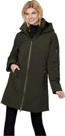 Junge Parka - Dames - Parka Jassen - Groen - M - Jassen