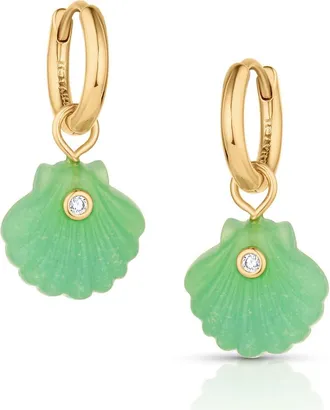 Thatch Coquille Earrings in Chrysoprase at Nordstrom