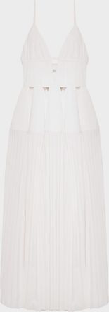SIMKHAI Selene Pleated Cotton Gown