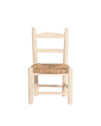 Hannun Silla infantil de chopo y enea color blanco