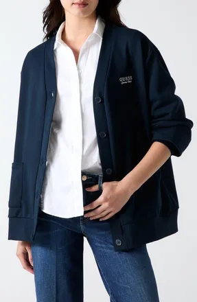 Guess Phoebe Cardigan in Blue at Nordstrom, Size X-Small
