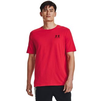 Under Armour T-Shirt UNDER ARMOUR UA M SPORTSTYLE LC SS, Herren, Gr. XS, rot, Obermaterial: 60% Baumwolle, 40% Polyester, normal, Rundhals, Shirts T-Shirt, Kurzarm
