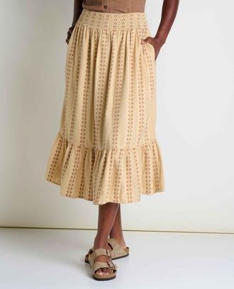 Toad & Co Cipher Midi Skirt in Chai at Nordstrom, Size X-Large
