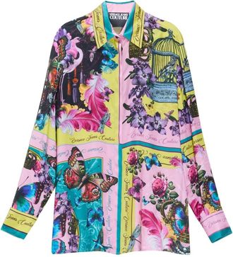 Versace Jeans Couture Camicia Twill Cabinet - Dames - Overhemden - Veelkleurig - XS - Overhemden