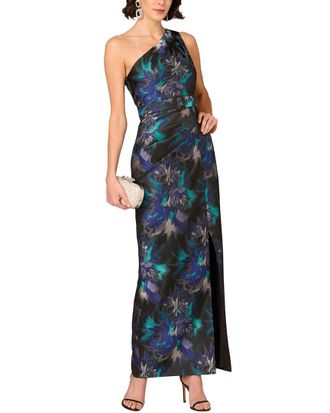 Aidan Mattox Printed Maxi Dress
